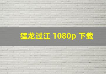 猛龙过江 1080p 下载